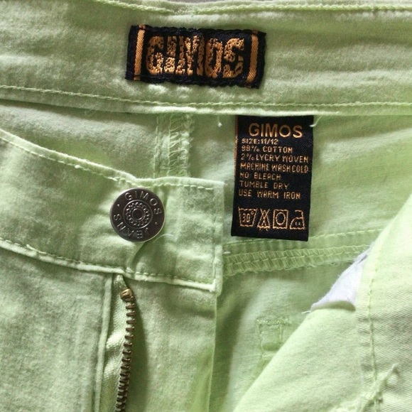 Cute Flare Bell Bottom Fitted Pants by Gimos, Light Green, Sz 11/12 run small - Picture 10 of 11